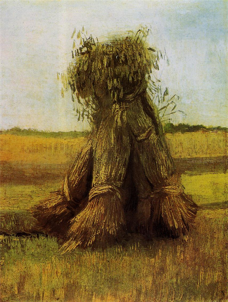 Sheaves Of Wheat In A Field Van Gogh Oil Painting